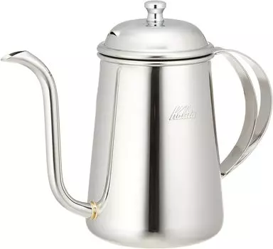 Кофейник Kalita Kalita из нержавеющей стали 700 мл с узким горлышком, открытый огонь, сделано в Японии, чайник из нержавеющей стали 700 капель, чайник, кофеварка, чайник