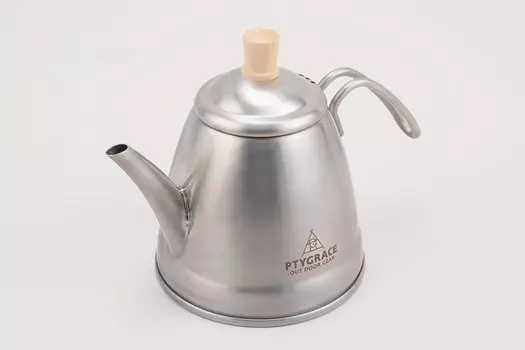 Кофейник PTYGRACE 18-8 DAN объемом 1,2 л, совместимый с Bonfire IH, изготовлен в Японии, изготовлен в TSUBAME серебряный