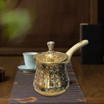 Кофейник с крышкой и носиком для растапливания пены 550ml_Style A