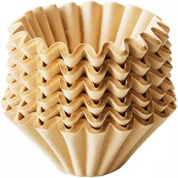 Кофейные фильтры для кофе в синей бутылке (90 штук) Оригинальный волновой фильтр коричневого цвета