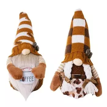 Кофейные гномы, плюшевые украшения для фермерского дома, кофейни, бара, подарки на день рождения, ручная работа, скандинавские украшения для дома Nisse
