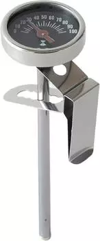 Кофейные инструменты KOGU Shimomura Планировочный термометр [Сделано в Японии] Нержавеющая сталь Кофейный капельный зажим Соответствующий температурный тип 0~100 градусов 42161