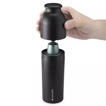 Кофейные капсулы Navaris Coffee Pod Recycler Coffee Capsule Potion Easy Stylish Black - Переработка, повторное использование, сортировка, - 17,5x6 см