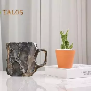 Кофейные кружки, искусственный хрусталь, минеральная кофейная кружка, 11 унций, смоляная чайная кружка для домашнего офиса, термокружка для питья из искусственного хрусталя, подарок для любителей кофе розовый