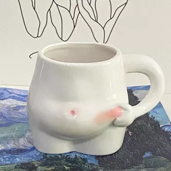 Кофейные кружки в форме бюста, креативная керамическая кружка с ручкой, фарфоровые чашки, капучино