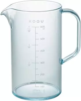 Кофейные принадлежности KOGU Shimomura Planning Небьющийся кофейный сервиз 600 мл [Сделано в Японии] Можно мыть в посудомоечной машине Прозрачность смолы, как у стекла Легкий