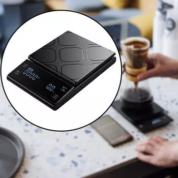 Кофейные весы электронные с таймером для взвешивания выпечки 3kg 0.1g