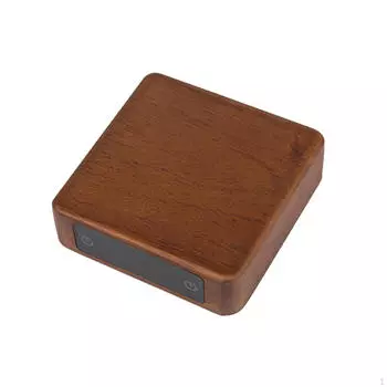 Кофейные весы цифровые деревянные USB-C зарядка чайный лист мини светло-коричневого