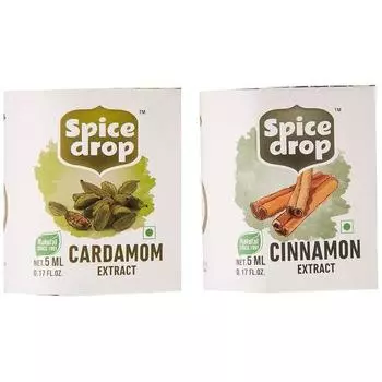 Кофейный комбо Spice Drop | Натуральный экстракт кардамона (Элаичи) & Корица (Далчини) | Веганский | Безалкогольный | Кофейный комбо | 10 мл