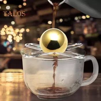 Кофейный ледяной шарик из нержавеющей стали для эспрессо, многоразовый холодильный инструмент с подставкой, гаджеты для улучшения вкуса A