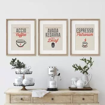 Кофейный минимальный постер, холст, картина, кухонный Настенный декор, винтажная диаграмма цветов жареного, акварельный принт, настенные художественные фотографии для бара, кафе 21x30cm No Framed