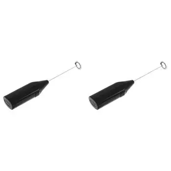 Кофейный миксер, вспениватель пластиковый венчик для яиц, удобный миксер для напитков, вспениватель молока ( черный)