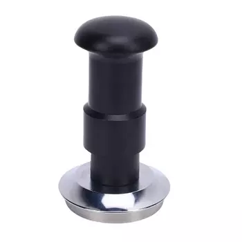 Кофейный молоток Черный резьбовой двойная пружина Давление 30 фунтов Темпер из нержавеющей стали для кофе 51MM