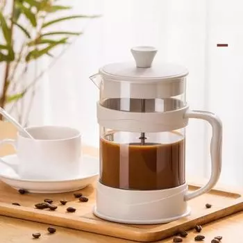 Кофейный пластиковый френч-пресс для дома, большой емкости, ручной френч-пресс, фильтр-кофеварка, кофейники для холодного заваривания, многофункциональный чайник