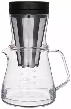 Кофейный сервер Akebono Sangyo Strom 750 2WAY Dripper Set Black Drip CoffeeCold Brew Coffee TW-3760