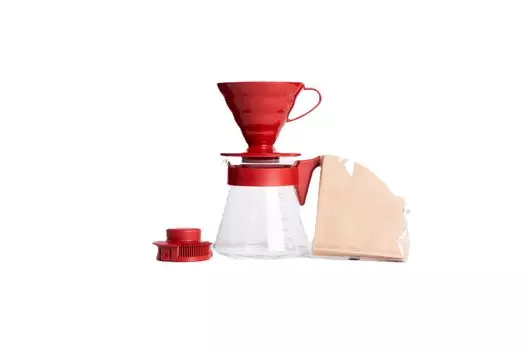 Кофейный сервер HARIO V60 02 Набор кофейных капель для чашек Красный 1-4 VCSD-02R