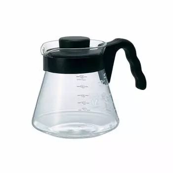 Кофейный сервер HARIO V60 Практичная емкость 700 мл, черный, сделано в Японии VCS-02B