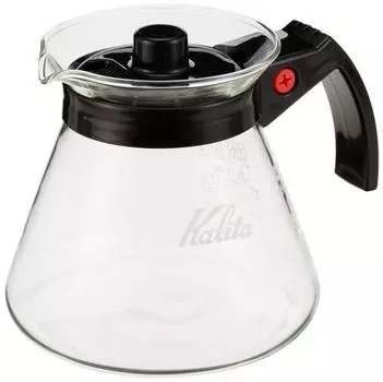 Кофейный сервиз Kalita Easy Pour Thermal 102 из термостойкого стекла для 2-4 человек, 500 мл, можно мыть в микроволновой печи, 500 л, капельный кофейный сервиз