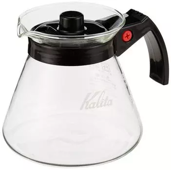 Кофейный сервиз Kalita Easy Pour Thermal 102 из термостойкого стекла для 2-4 человек, 500 мл, можно мыть в микроволновой печи, 500 л, капельный кофейный сервиз чистый