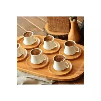 Кофейный сервиз Largi на 6 персон, бамбук