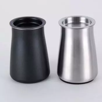 Кофейный сито Практичный фильтр для кофейного порошка Контейнер-сито с крышкой Легкоочищаемый эспрессо-сито серебряный