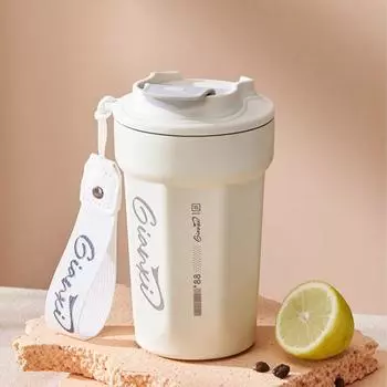 Кофейный термос с ручками, термос из нержавеющей стали, переносные термоизоляционные чашки, посуда для питья 450ml