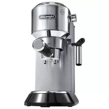 Кофемашина DeLonghi Espresso/Cappuccino, черная x серебристая, 1 л, EC680M