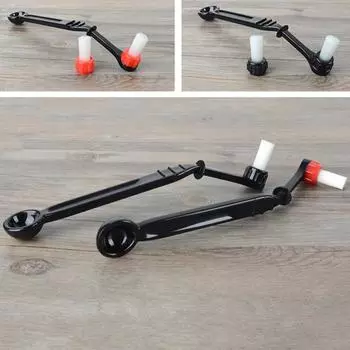 Кофемашина для приготовления эспрессо с двойной головкой, изогнутая чистящая щетка, ложка, товары для распродажи Brush Head Only