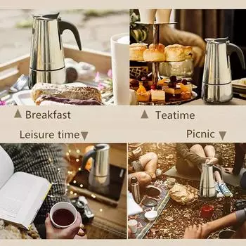 Кофемашина Moka Pot на 12/9/2 чашки Чашки для эспрессо Кофеварки Кофеварка для латте Кофеварка Moka на плите Итальянская кофемашина