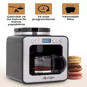 Кофемашина с фильтром My Coffee Wake Up с кофемолкой