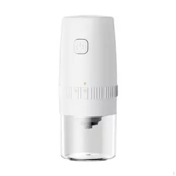 Кофемолка электрическая автоматическая, многофункциональная, электрическая портативная кофемолка, жерновая кофемолка, маленькая белый