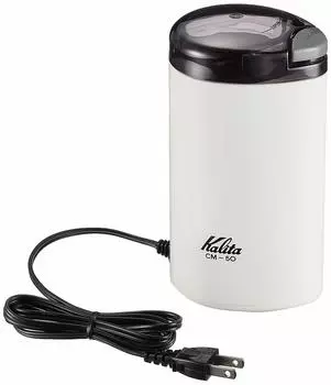 Кофемолка электрическая Kalita, сделано в Японии, белая, CM-50