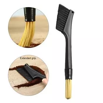 Кофемолка эспрессо Щетка Двойная головка Двойное назначение Легкий практичный подвесное отверстие Кофейные зерна Кухонный гаджет