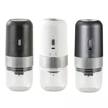 Кофемолка для дома, офиса, бара. Легкоочищаемые электрические жерновые кофемолки. белый