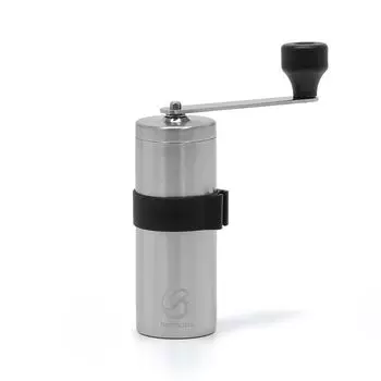 Кофемолка для наружного применения Сделано в Японии Керамическое лезвие Tsubame Sanjo Без запаха металла Ароматизатор помола Прочная Для кемпинга на открытом воздухе Для скалолазания Для туризма [Belmont] BM-351 серебряный