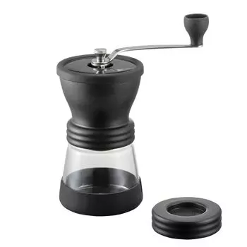 Кофемолка HARIO, черная керамическая скелетонированная, подарок MSCSN-2-B