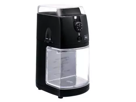Кофемолка Melitta Coffee Grinder Электрическая кофемолка с плоским диском и весами для подсчета чашек Номинальное время 90 секунд Perfect Touch II Черный 100 г, CG-5B