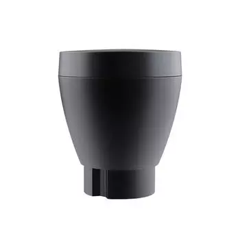 Кофемолка Выдувной Бункер для Зерен Сплав Кофемолка Инструмент для Чистки для Eureka Машина для Приготовления Кофе Запчасти с Силиконовой Мехом S чёрный