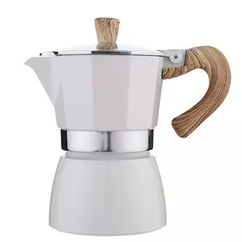 Кофеварка эспрессо Direct Fire IH совместимая газовая плита 3 чашки 150 мл Makinetta Moka Pot Outdoor Camping Small Japanese Инструкция в комплекте 3 чашки