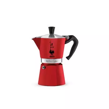 Кофеварка Bialetti Moka Direct Fire на 6 чашек, красная