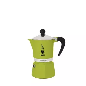 Кофеварка BIALETTI Rainbow 1 Cup Green Direct Fire Type для приготовления эспрессо (Кофе Маккинетта)