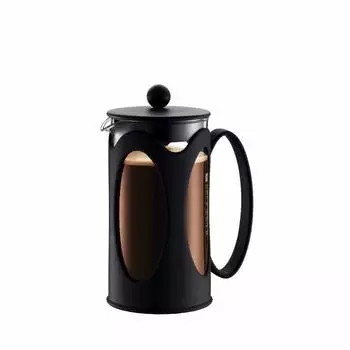 Кофеварка BODUM Coffee Press KENYA Kenya French Press Coffee Maker 350 мл Черный фильтр из нержавеющей стали Стеклянный стакан Кофе погружного типа [Подлинный
