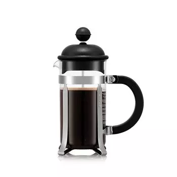 Кофеварка BODUM Кофе-пресс CAFFETTIERA Френч-пресс Кофеварка 350 мл Черный фильтр из нержавеющей стали Стеклянный стакан Иммерсионный тип кофе [Подлинный чёрный