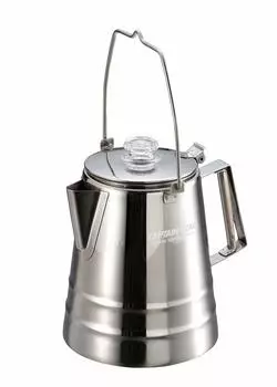 Кофеварка CAPTAIN STAG, кофеварка на 12 чашек, подходящая емкость, 1,8 л, нержавеющая сталь 18-8, UW-3531, серебро