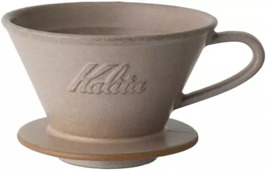 Кофеварка Carita Coffee Dripper Mino Ware Керамика с высокой теплоемкостью, для 2–4 персон, песочно-коричневый цвет, серия Wave #02103, сделано в Японии, оборудование для заваривания кофе, для 2 персон