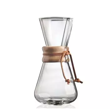 Кофеварка CHEMEX на 3 чашки импортная CM-1 [Обычный продукт] белый