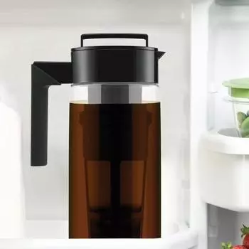 Кофеварка для холодного заваривания, чайник с фильтром, ручкой, герметичное уплотнение, герметичный чайник для приготовления холодного кофе, чая 900ML