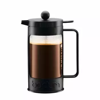 Кофеварка френч-пресс BODUM BEAN 1 л черная [оригинальный продукт] 1000 мл 11376-01