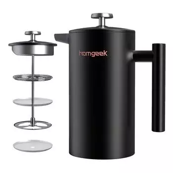 Кофеварка френч-пресс Homgeek 1 литр/8 чашек