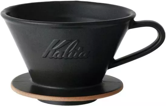 Кофеварка Kalita Kalita Mino Ware, керамическая посуда с высокой степенью сохранения тепла для 2–4 человек DACHI Kalita MI185 Sand Black Wave Series, сделанная в Японии